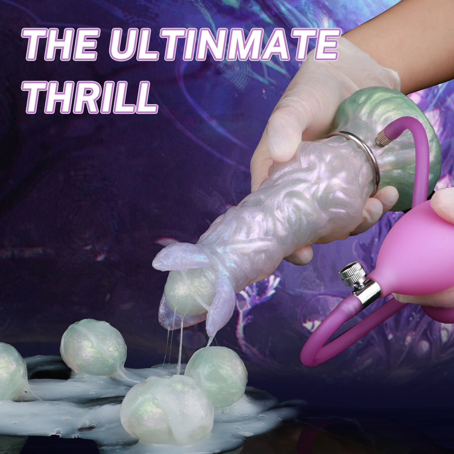 Fantasy Dildo Anal Plug Ovipositor – Realistic Ejaculating Silicone Sex Toy for Women