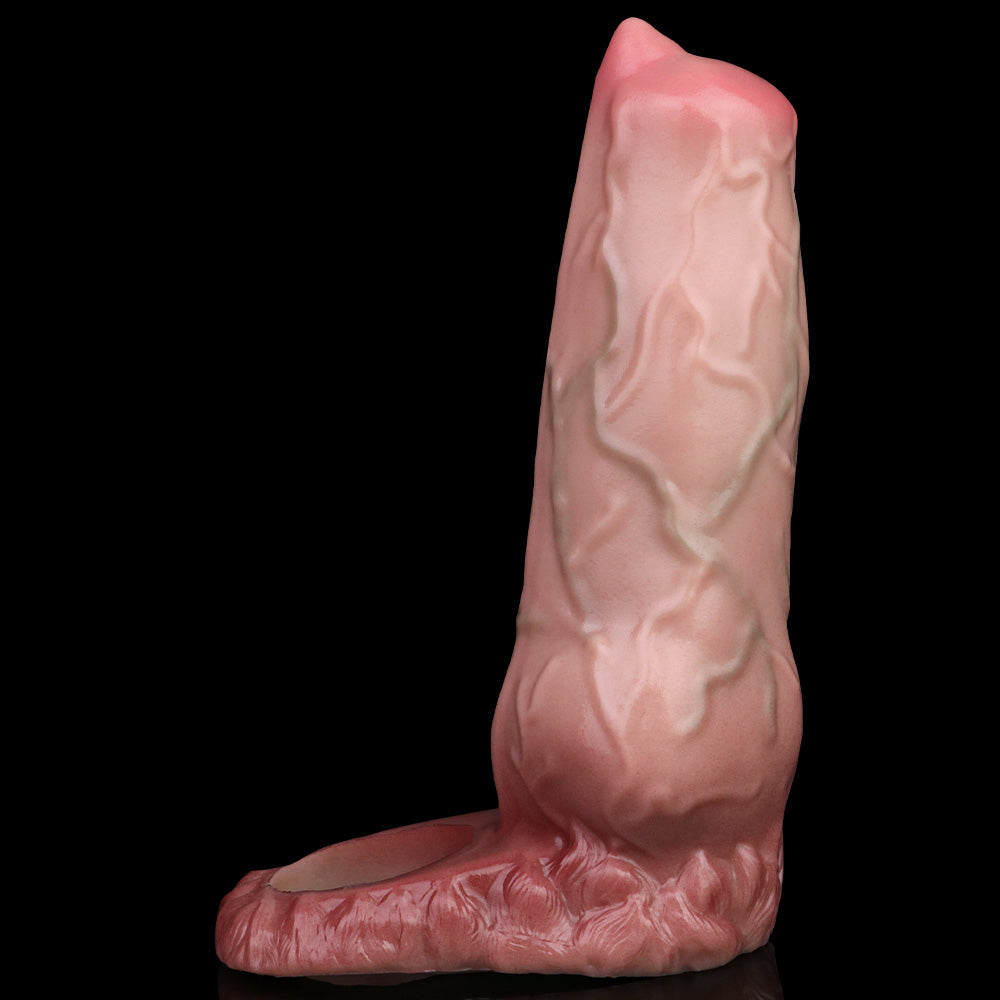 Fantasy Dog Silicone Cock Sleeve — Enhance Erections and Combat ED Male Sex Toy