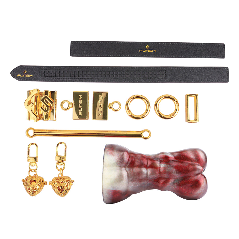 Muscle Fantasy Ball Gag Bondage Set – Premium Silicone BDSM Sex Toys for Men Women