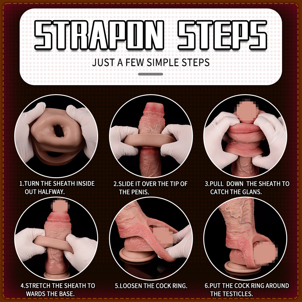 Realistic Silicone Penis Sleeve Sheath – Comfortable Penis Extender with a Focus on Sensation