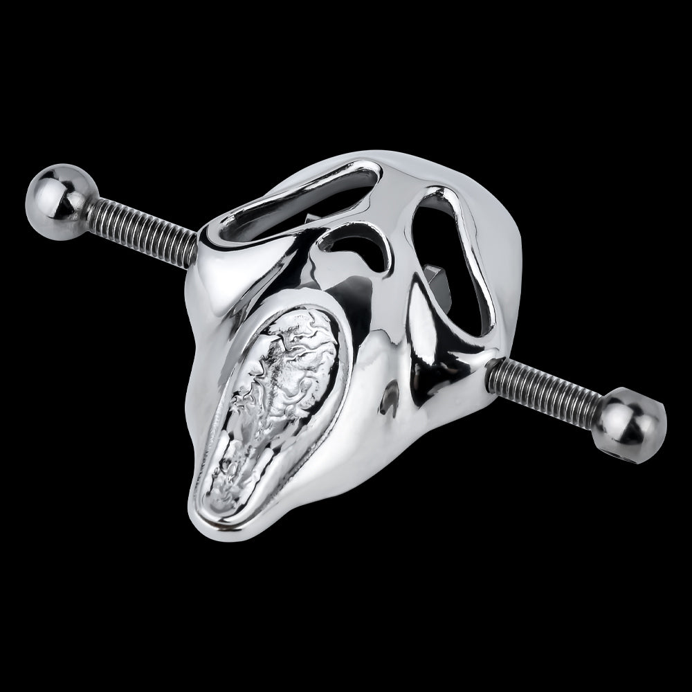 Skull Nipple Clamps Bondage Kit-Metal Kinky Sex Toys for Women
