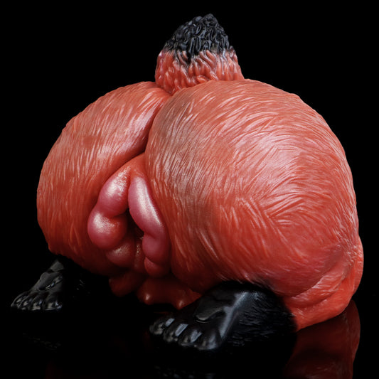 Vagina de bolsillo de silicona Fox Butt: juguete de masaje de pene insertable para una taza de masturbación cálida
