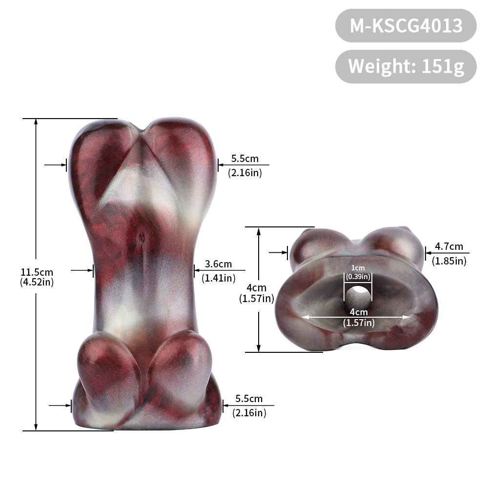 Horizontal Bondage Mouth Ball Gag – Extreme Restraints Silicone Nude-Shaped BDSM Toys