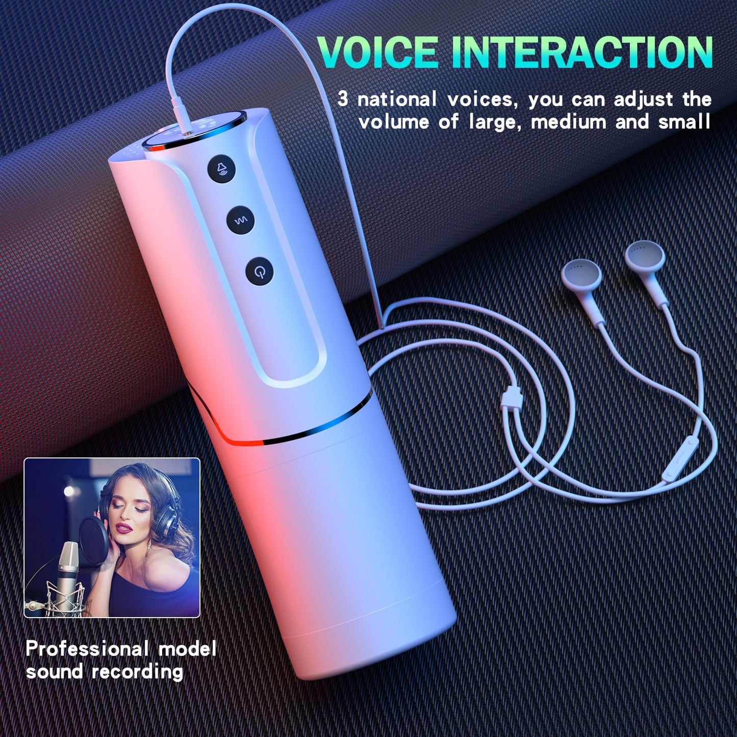 LustBond Smart Stroker: Masturbador masculino interactivo controlado por voz