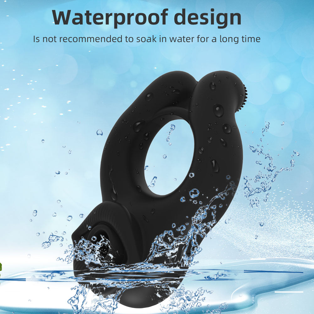 Silicone Cock Ring Clit Suction - Couples Sex Toys for Multi-Point Stimulation