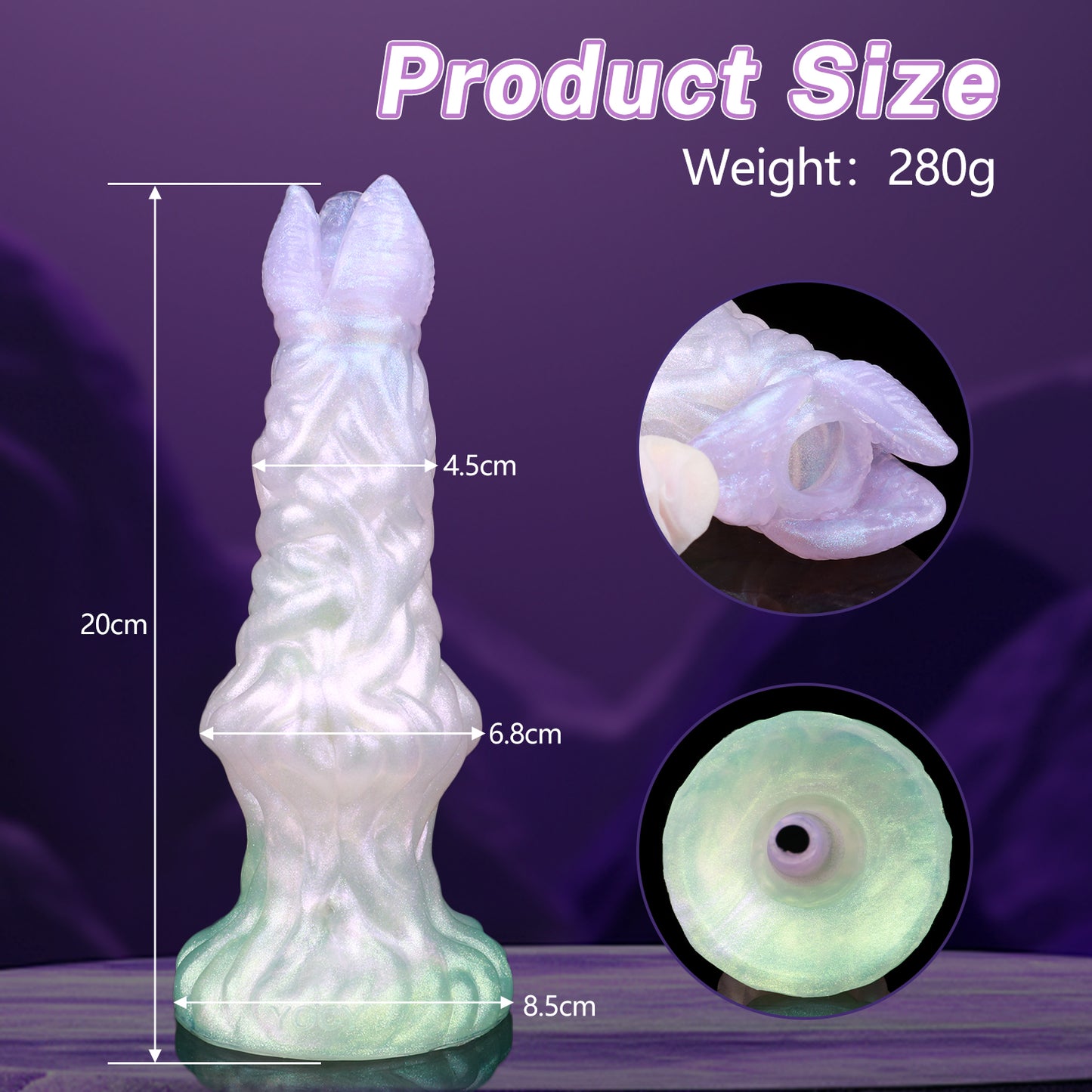 Fantasy Dildo Anal Plug Ovipositor – Realistic Ejaculating Silicone Sex Toy for Women