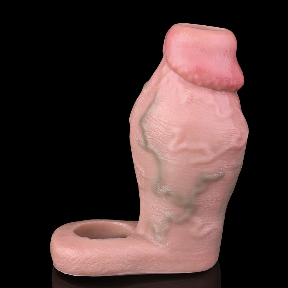 Silicone Dick Sleeve For Male Delay - Realistic Thickening Feel Sex Toy Reduced Discomfort