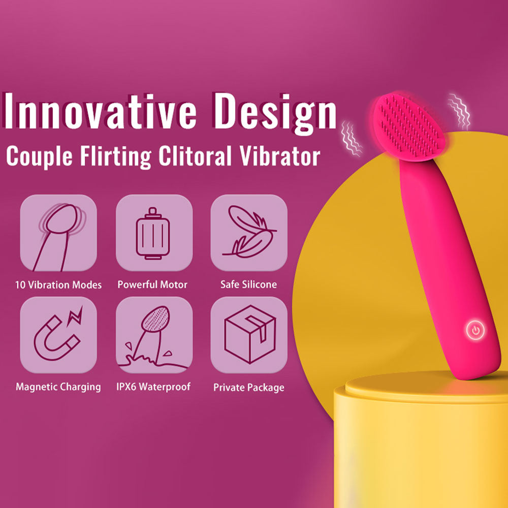Vibrating Brush Magic Wand — Couple Sex Toys for Teasing and Foreplay