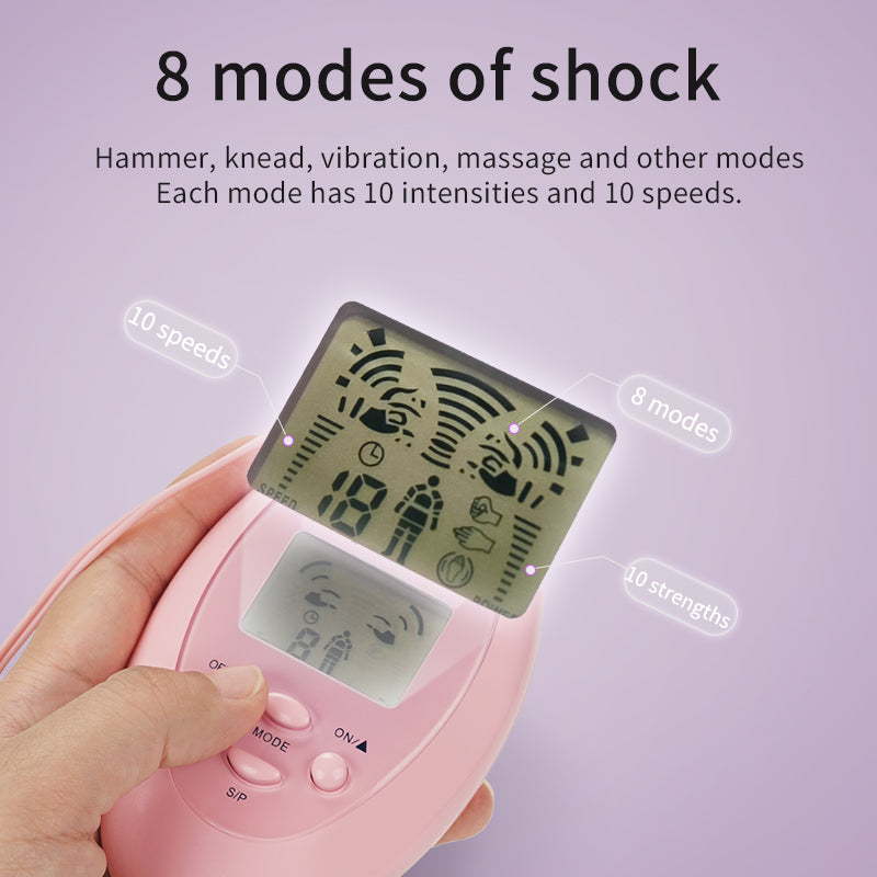 Electronic Pulse Massage Bondage Kit - Multiple Vibrating Kinky Sex Toys for Women