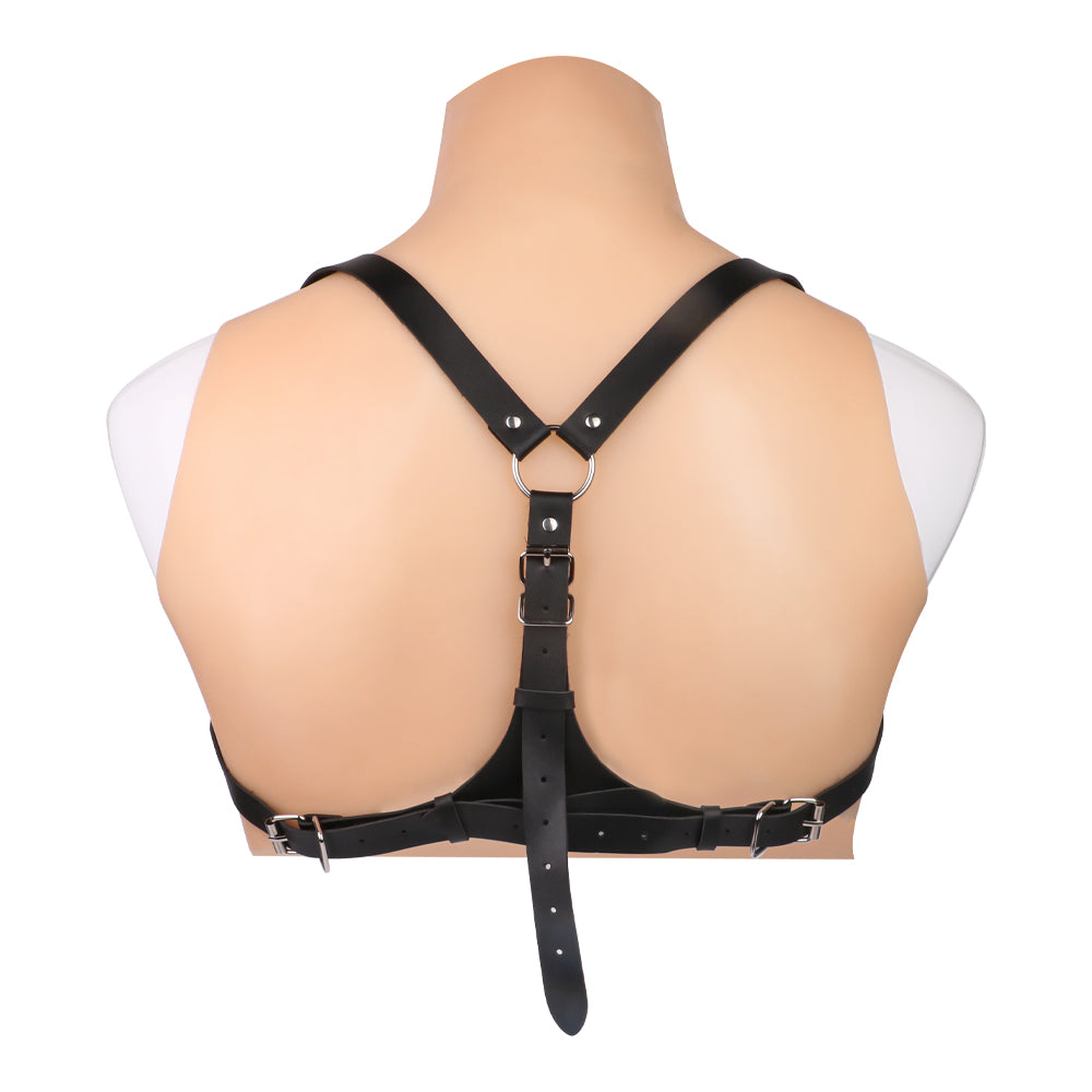 Leather Scupless Bra Lingerie Sets - Extreme Restraints Corset Kinky Sex Toys