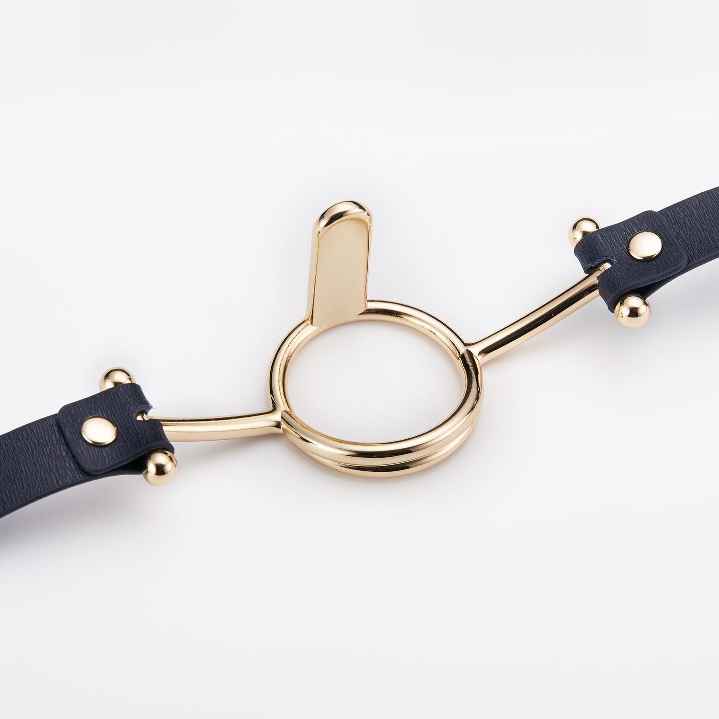 Mordaza con anillo bucal que presiona la lengua: juguetes sexuales de cuero de bondage con sujeción extrema para mujeres