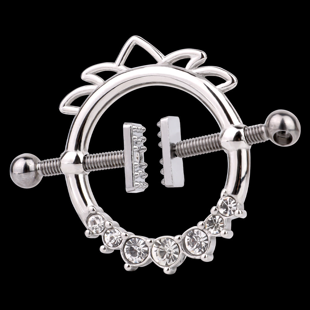 Stainless Fantasy Nipple Clamps – Extreme Restraints Metal Necklace Sex Toys for BDSM