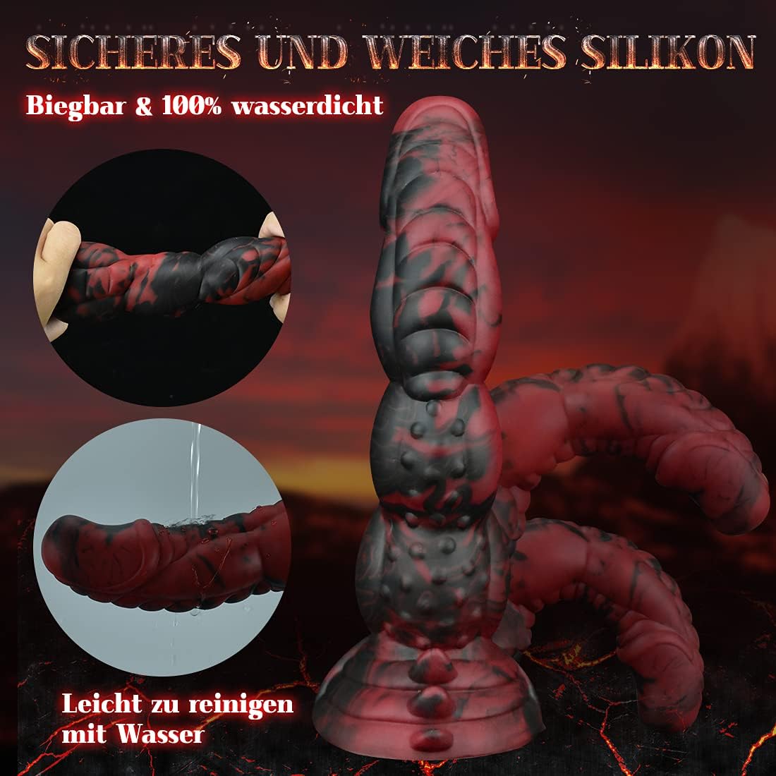 Fantasy Silicone Monster Anal Dildo – Female Sex Toy Designed for Diverse Stimulation Vaginal