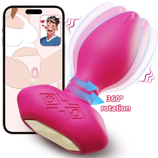 Vibrador bala con control por app para succionar el clítoris: juguete sexual anal de silicona impermeable para mujeres