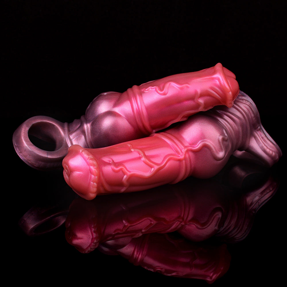 Fantasy Fully Enclosed Silicone Penis Sleeve - 6 Inch Penis Extender Sex Toy for Men