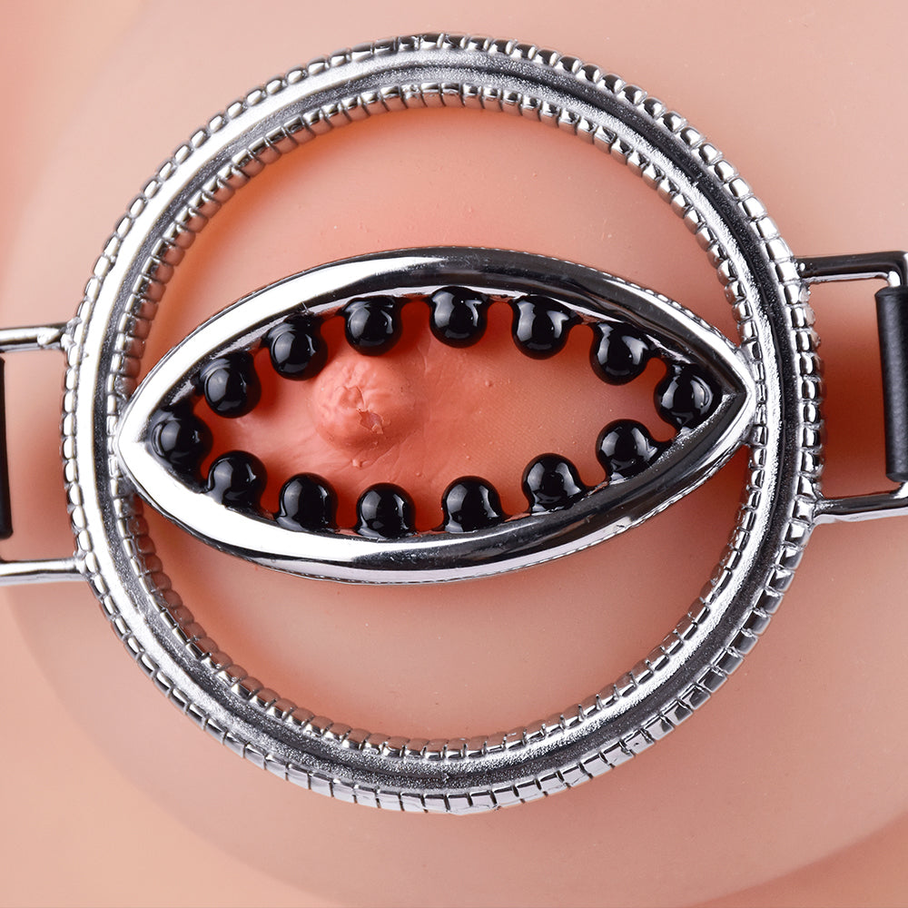 Nippelklemmen aus Metall in Blütenform – BDSM-Spielzeug für extreme sensorische Fesselung