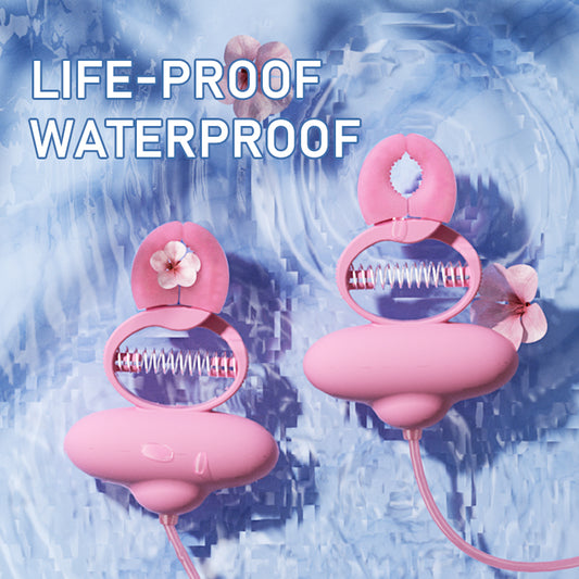 Pinzas vibratorias de silicona para pezones – Collar de ataduras extremas, juguetes sexuales BDSM y bondage