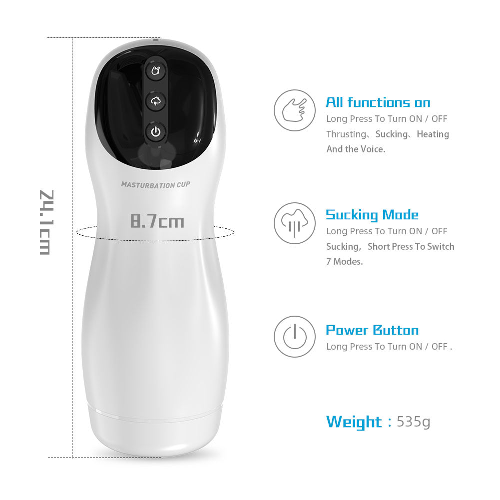 LustBond Smart AI Stroker – Intelligent Heating & Revolutionary Pleasure Experience