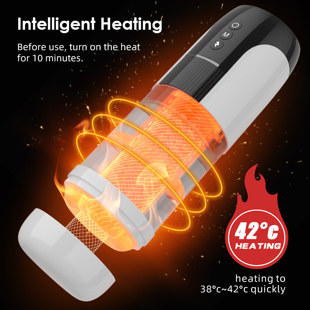 Smart Voice-Interactive Male Masturbator – Vibration and Stretching Sucking Dick Function