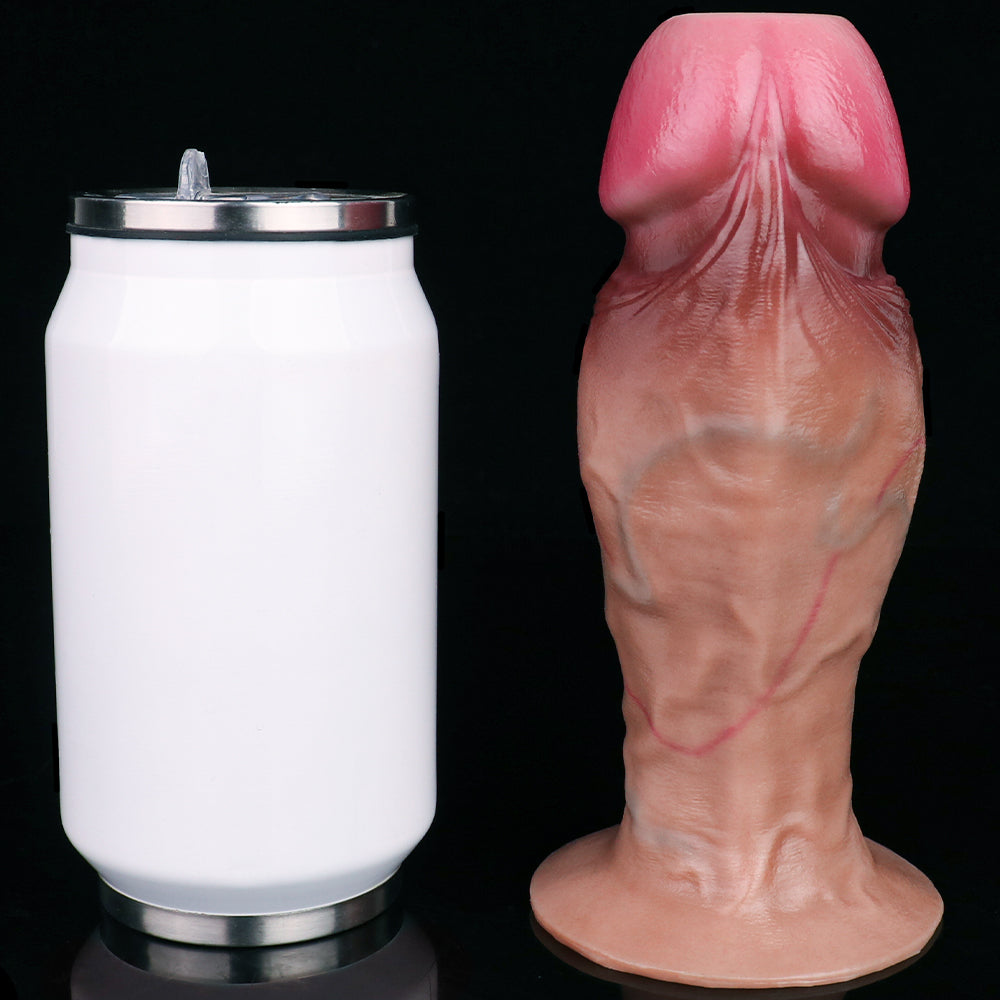 Consolador inflable grueso con tapón anal ovipositor: juguetes sexuales femeninos para una expansión profunda