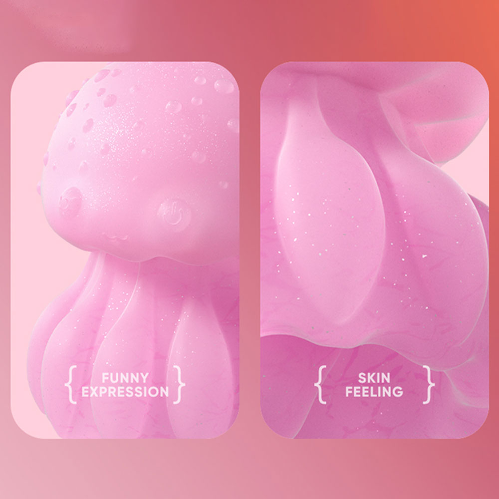 Jellyfish Clitoral Vibrator & Nipple Suckers — Silicone Glowing Female Masturbation Toy