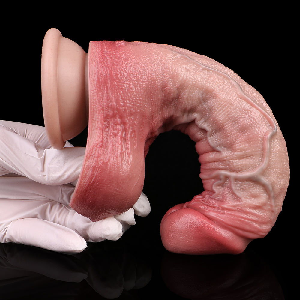 Dual-Layer Silicone Realistic Dildo Anal Plug — Vaginal & Anal Sensation with Lifelike Feel
