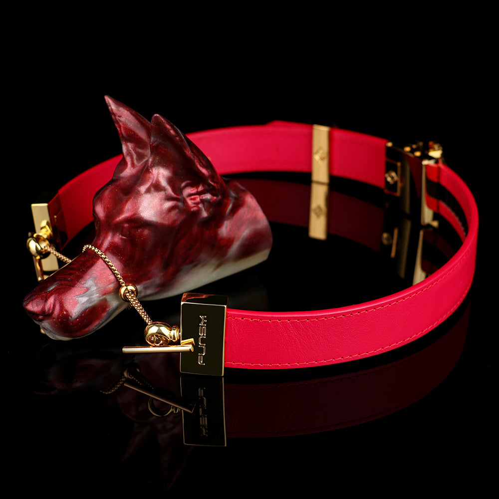 Mordaza de bola con forma de cabeza de lobo: juguetes sexuales BDSM de bondage vertical para mujeres