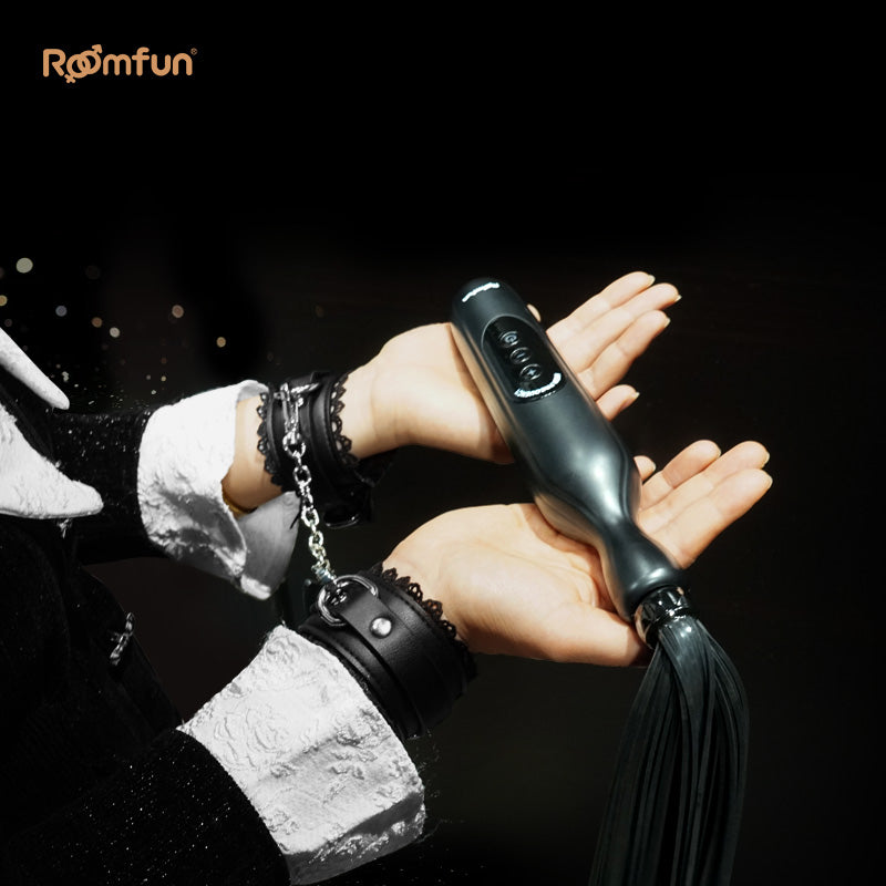 Electric Flogger BDSM Sexual -Extreme Restraints Leather Kinky Sex Toys for Women