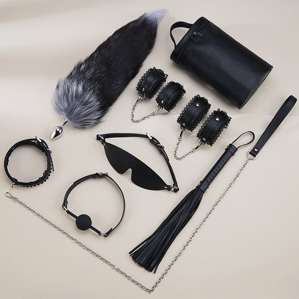 Kit de bondage de encaje – Restricciones extremas negras. Despierta tu BDSM interior. Juguetes sexuales pervertidos.
