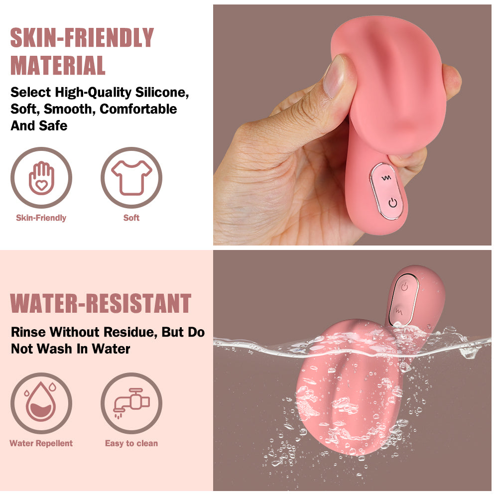 Vibrador con forma de hongo de silicona rosa, masajeador de masturbación, juguete sexual para mujeres.