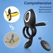 Adjustable Vibrating Cock Ring with Remote Control – Enhance Male Performance and Pleasure