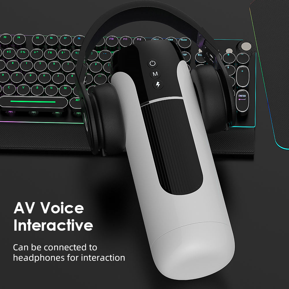 Smart Voice-Interactive Male Masturbator – Vibration and Stretching Sucking Dick Function