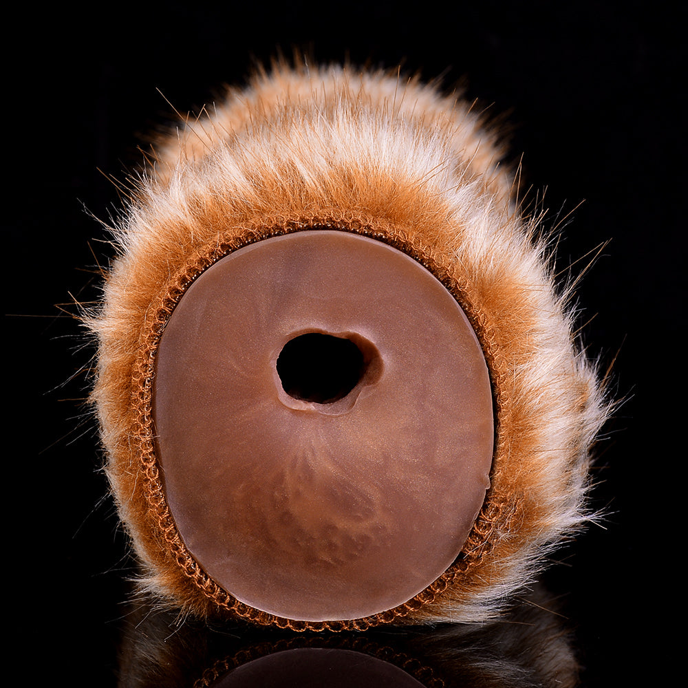 Animal-Like Male Pocket Pussy – Deer Shape Dual-Channel Fur Sensation Sex Toys