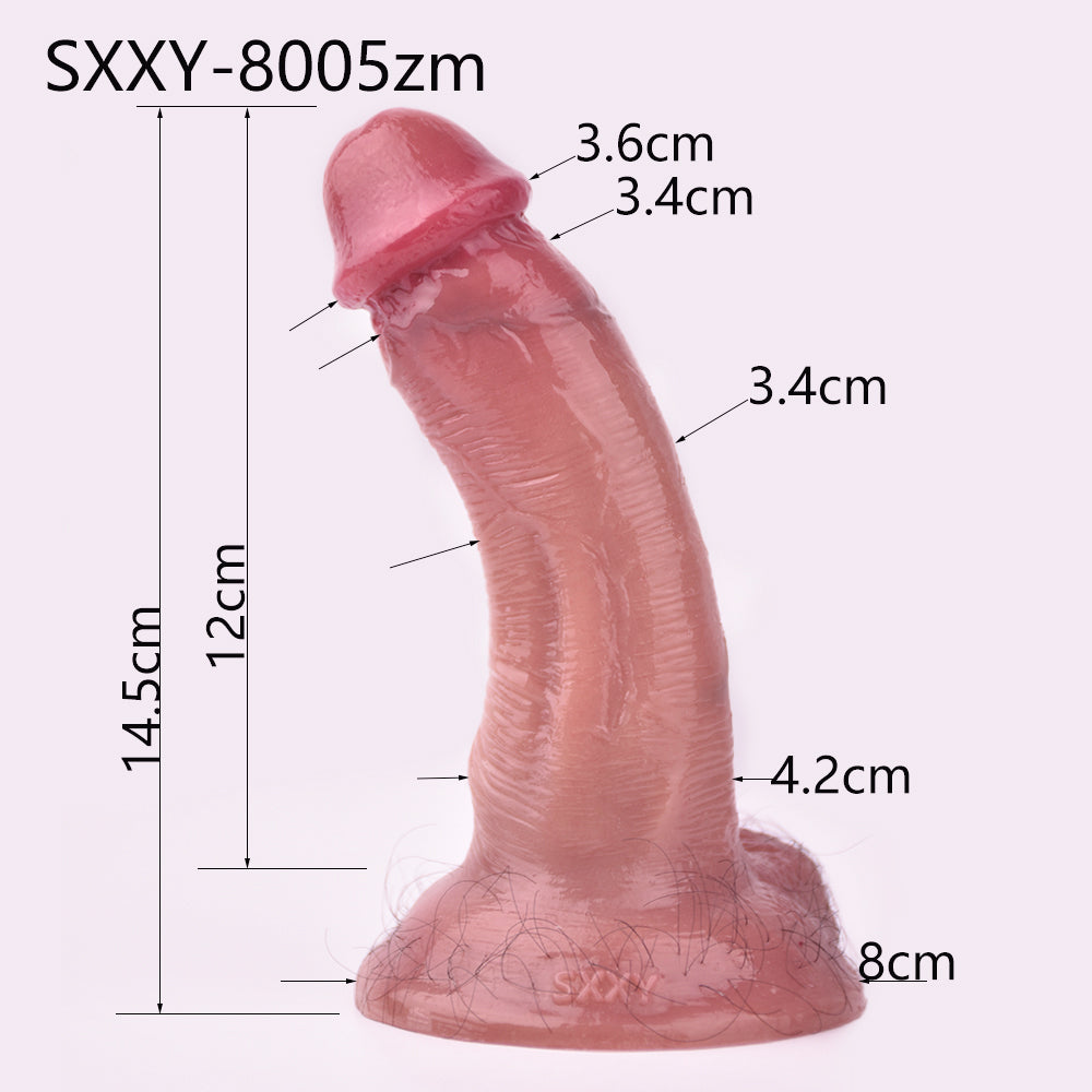 Realistic Flesh Dildo Butt Plug – Solo Masturbation Female Sex Toys for Women
