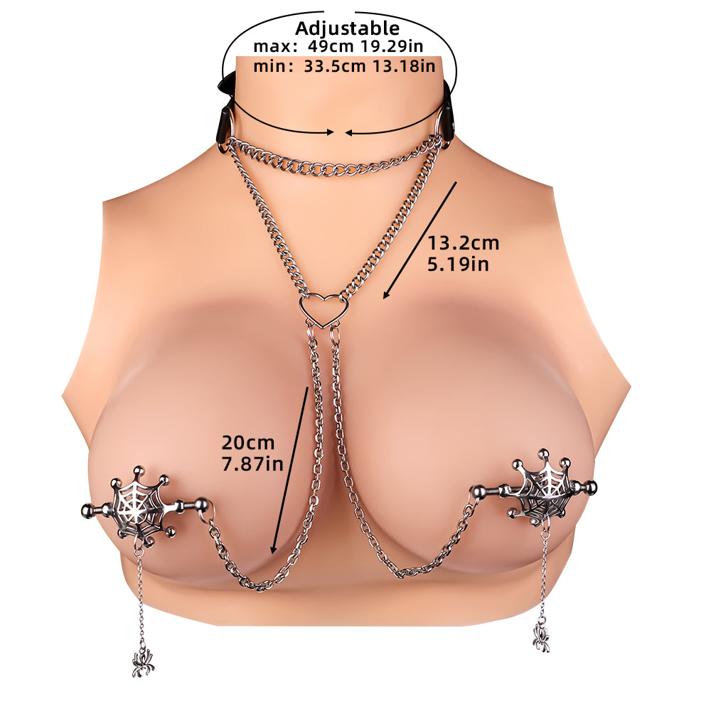 Spider Web Erect Nipple Clamps Sex Toys - Extreme BDSM Strap On of Women