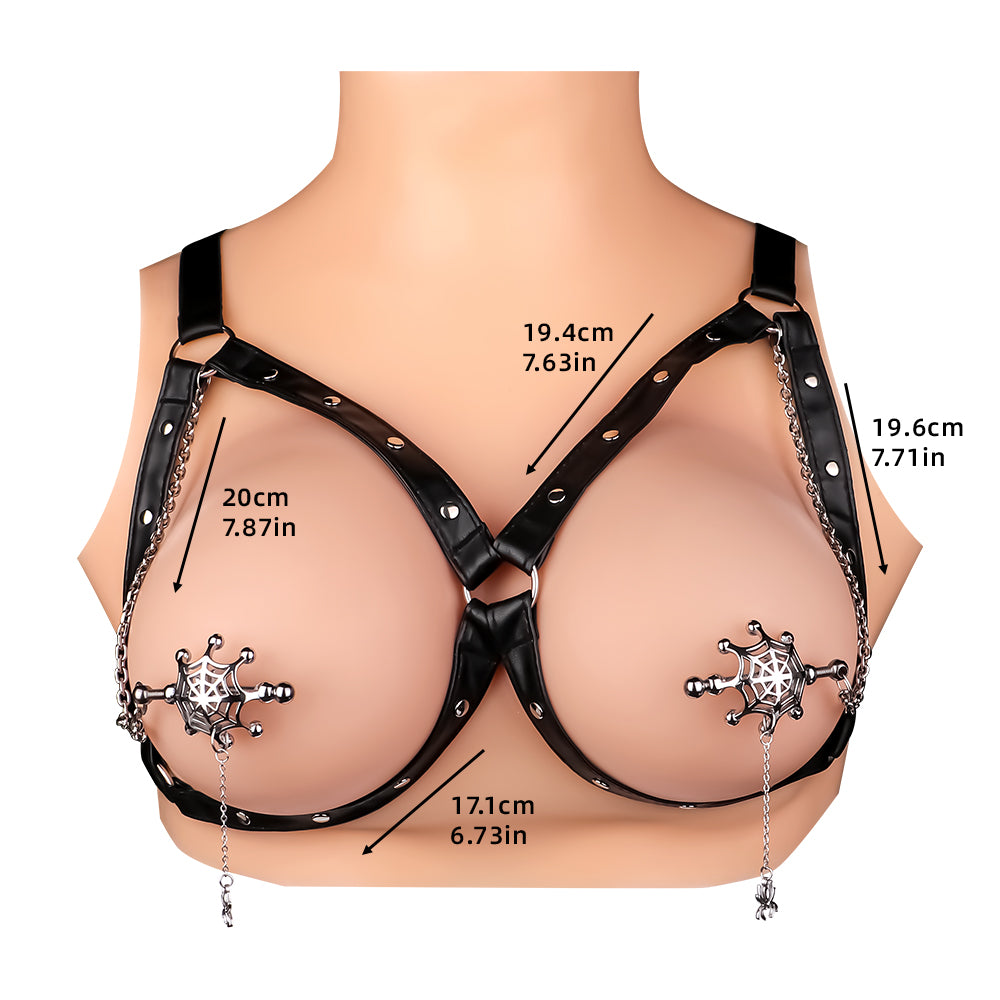 Spider Web Erect Nipple Clamps Sex Toys - Extreme BDSM Strap On of Women