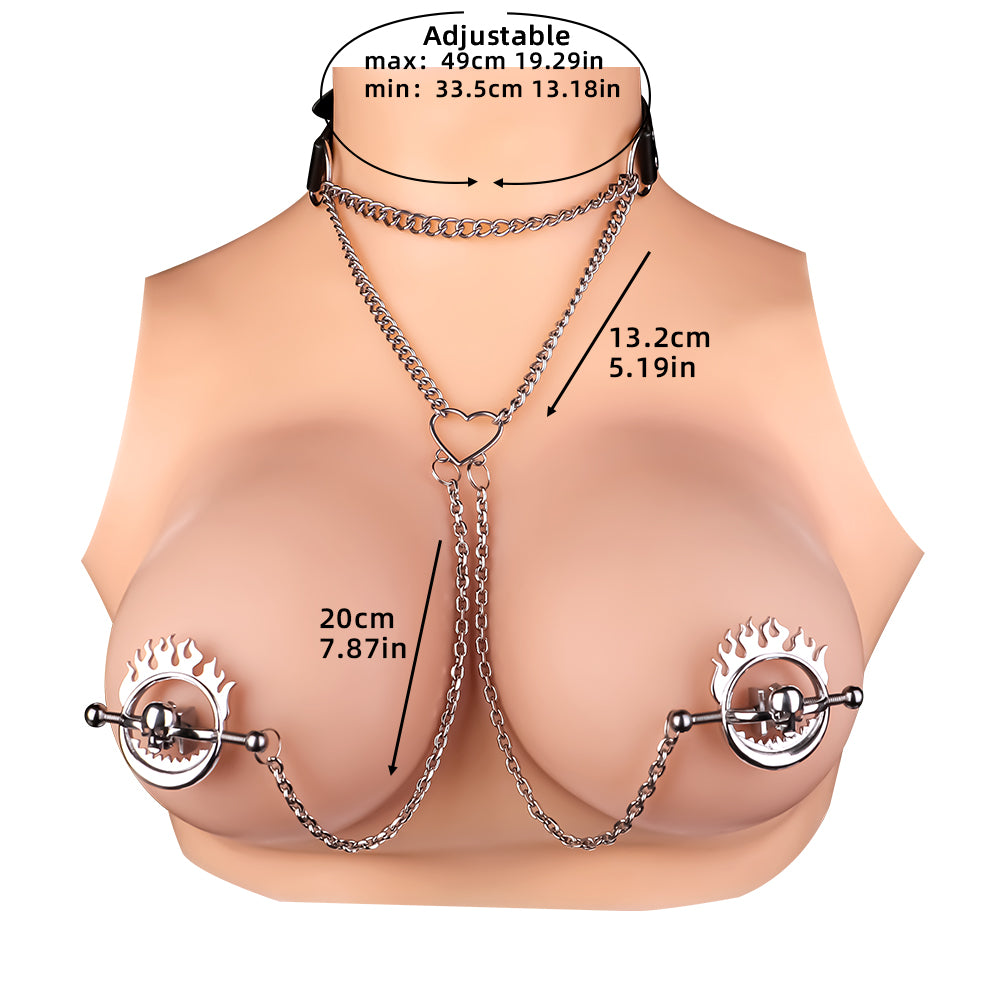 Skull-Style Nipple Clamps Bondage Toys - Strap On Experience in BDSM Settings