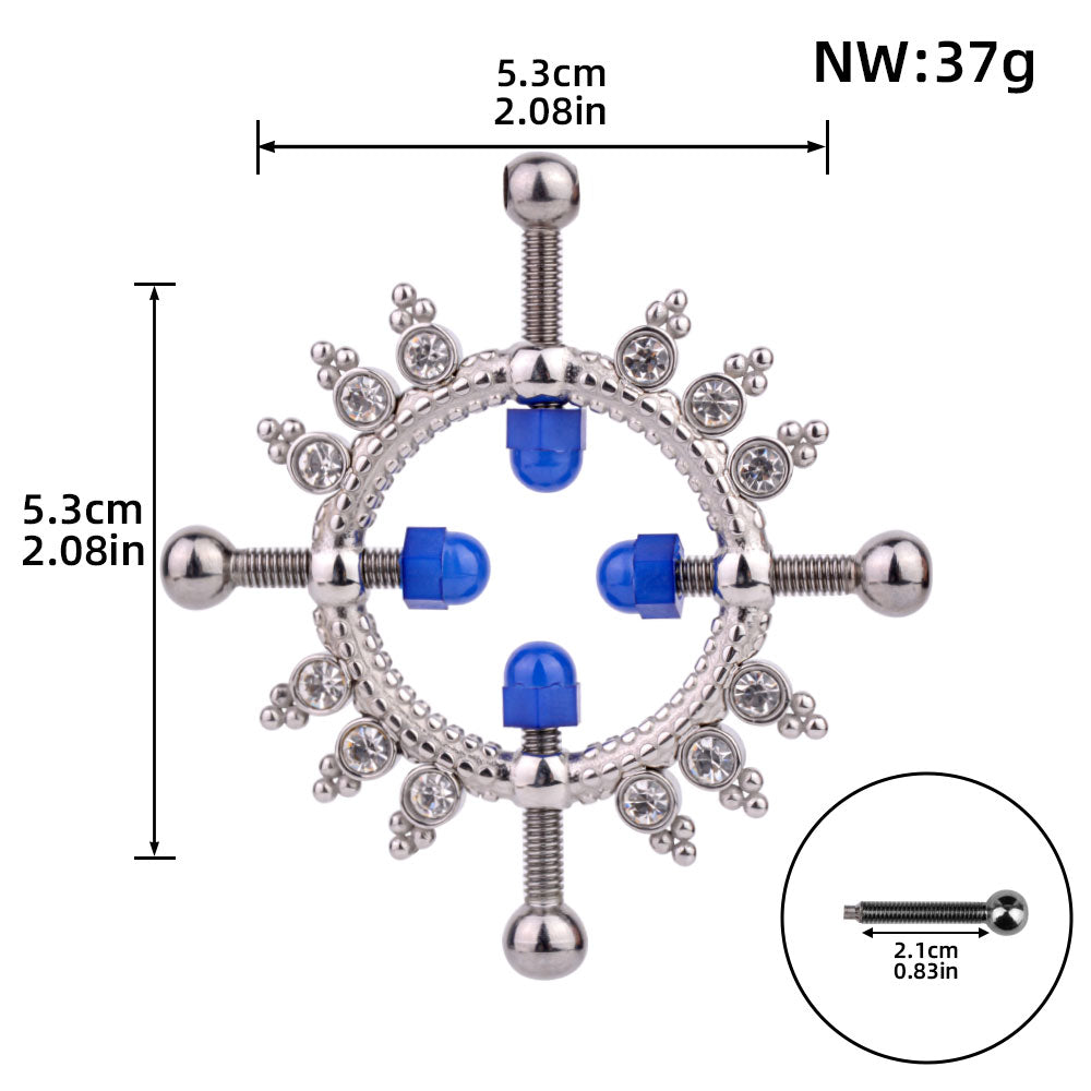 Metal Nipple Clamps Kinky Sex Toys – Luxurious BDSM Restraints Women Sexual Toys