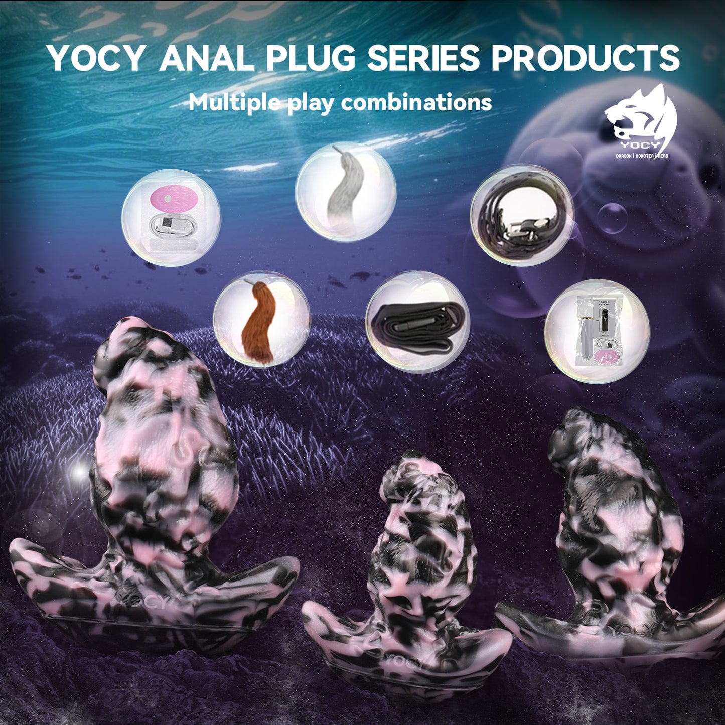 Anchor-Inspired Anal Butt Plug Vibrator- Strap On Fantasy Silicone Dildo Kinky Sex Toys