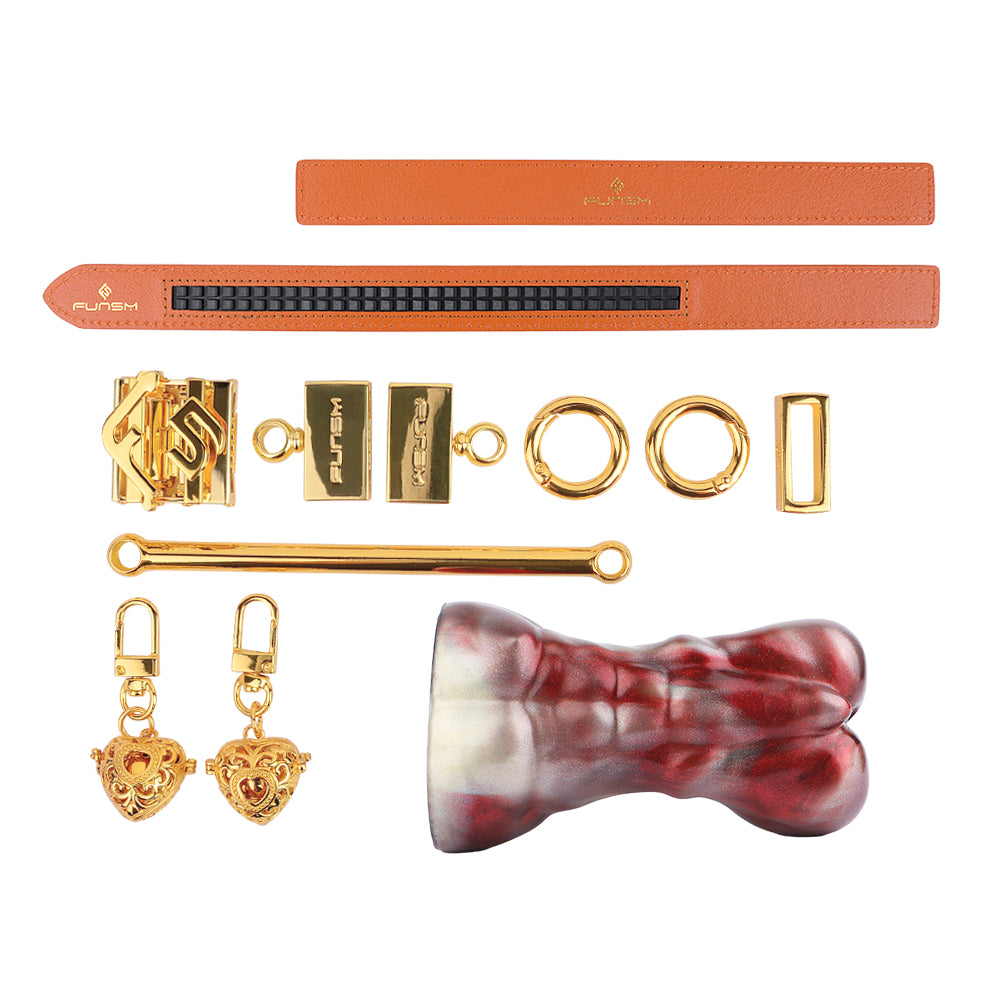 Muscle Fantasy Ball Gag Bondage Set – Premium Silicone BDSM Sex Toys for Men Women
