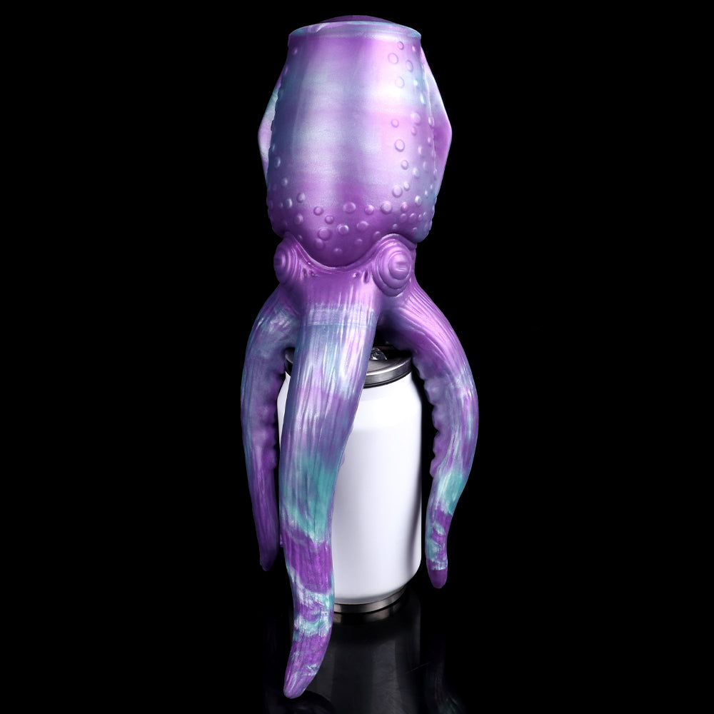 Consolador de bolsillo con tentáculos vaginales de doble acción: copa de masturbación suave con forma de pulpo realista para hombres y parejas homosexuales.