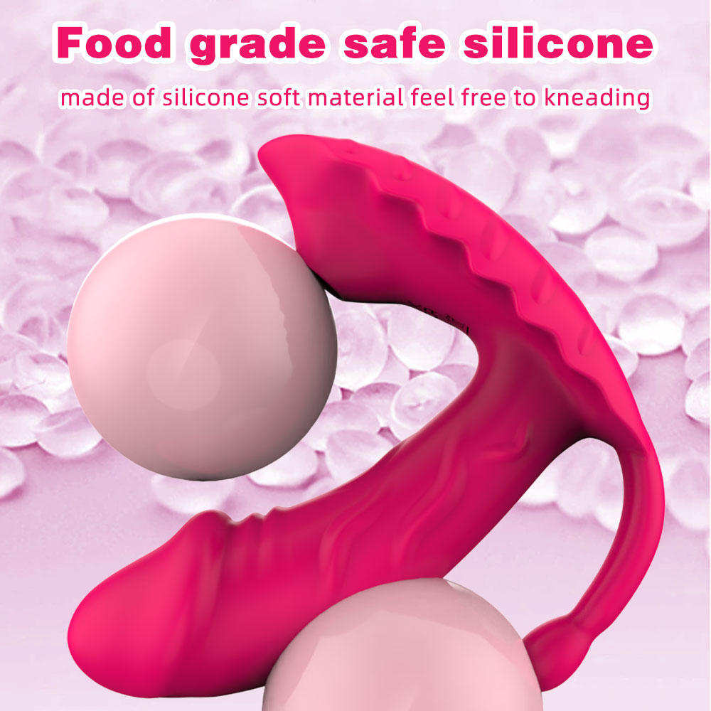 Insertable Vibrating Dildo with Anal Beads — Anchor-Style Sex Toys for Dual Stimulation