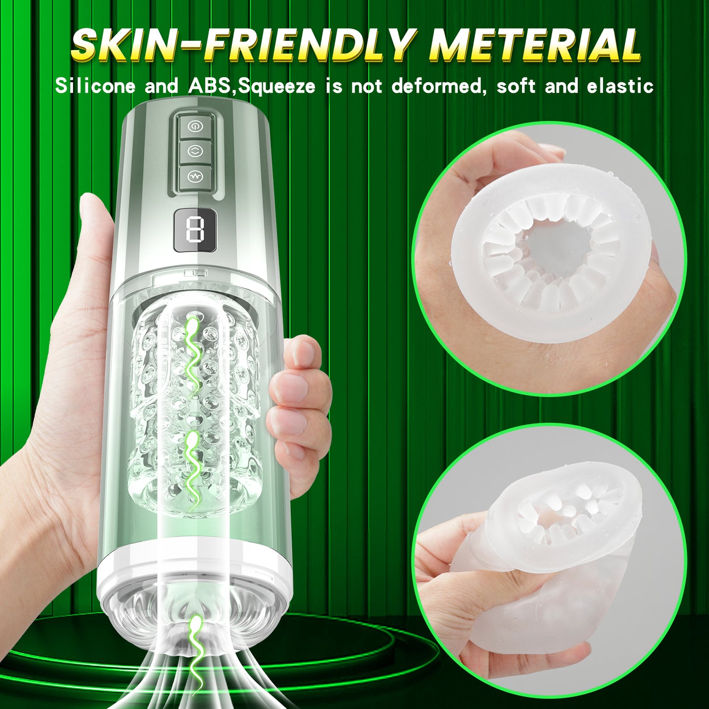 Intelligent Thrusting & Rotating Blowjobs – Multi-Mode Adjustable Sex Toys for Men