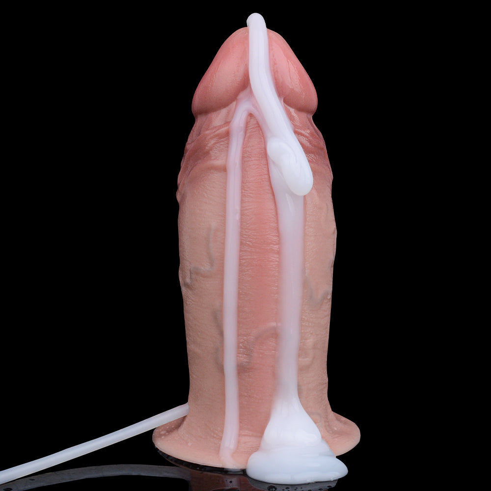 Realistic Squirting Dildo Butt Plug – Strap on Silicone Anal Sex Toys for Women
