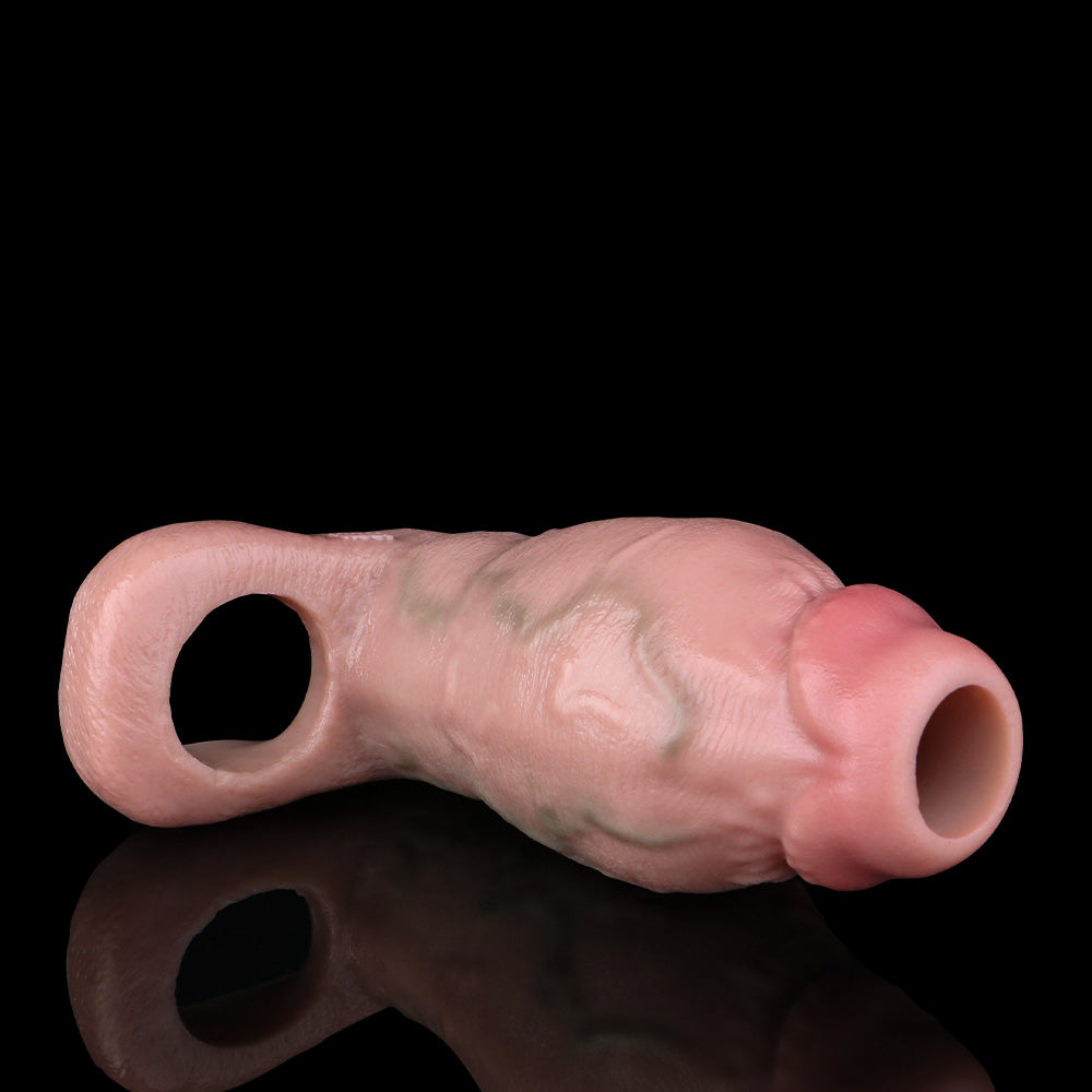 Silicone Dick Sleeve For Male Delay - Realistic Thickening Feel Sex Toy Reduced Discomfort