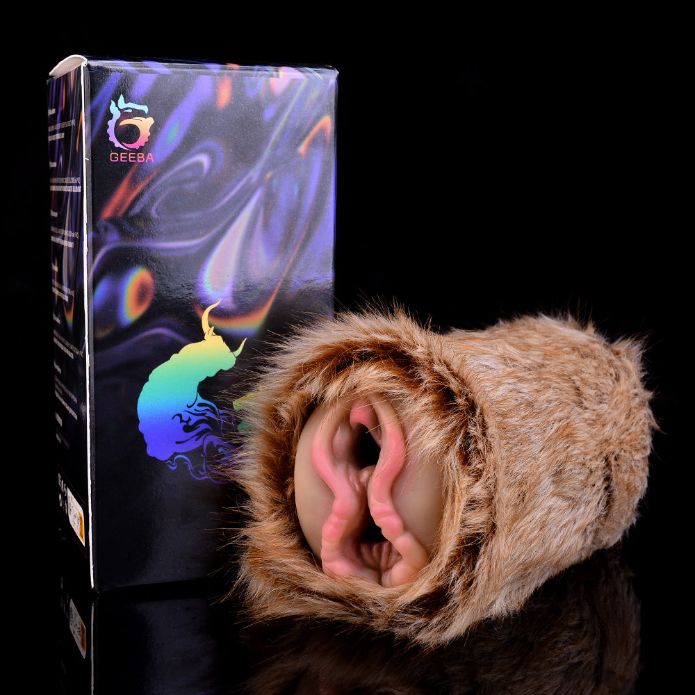 Animal-Like Male Pocket Pussy – Deer Shape Dual-Channel Fur Sensation Sex Toys