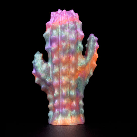 Tapón oral con mordaza de bola horizontal con correa inspirado en cactus: juguete BDSM de silicona para bondage y fantasía