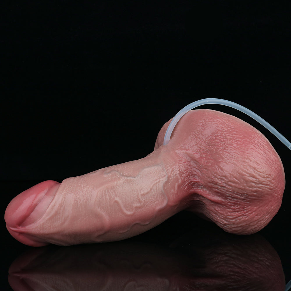Huge Realistic Squirting Anal Dildo – Strap On Silicone Masturbation Female Sex Toys
