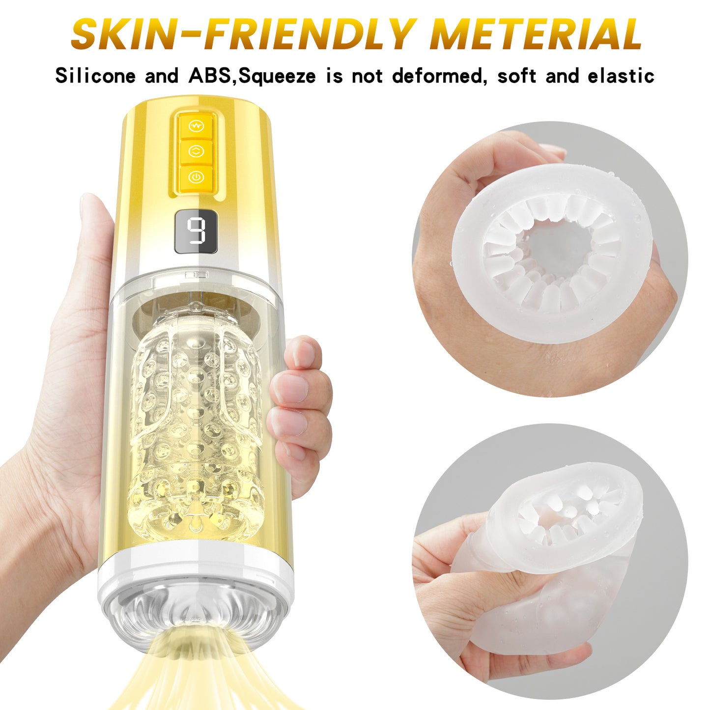 Fully Automatic Smart Masturbator Cup – Hands-Free Penis Massage Vibrators Sextoy