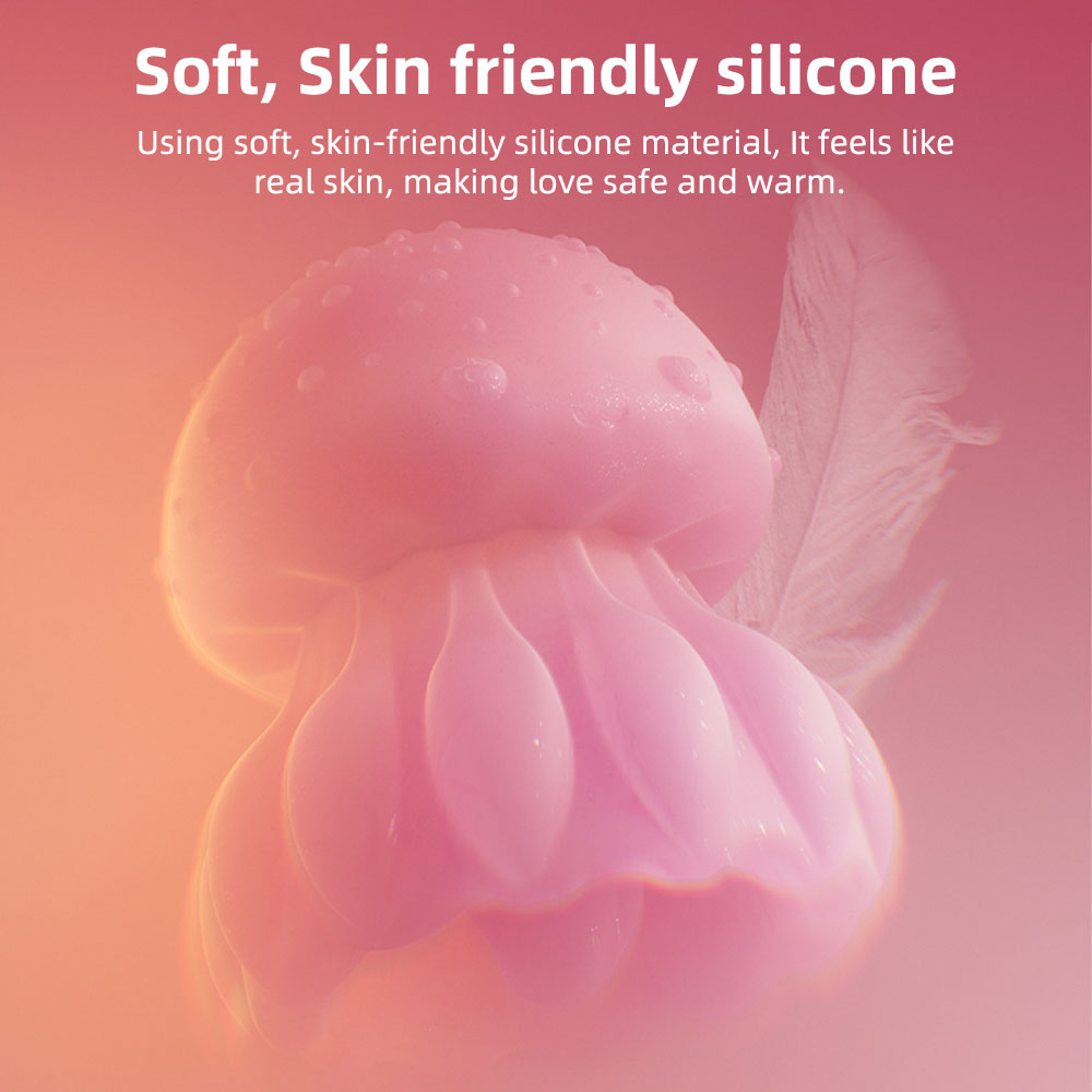 Jellyfish Clitoral Vibrator & Nipple Suckers — Silicone Glowing Female Masturbation Toy